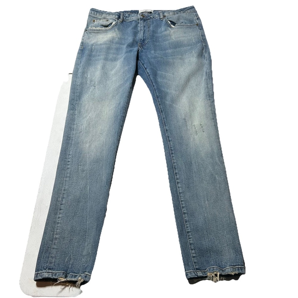 Richie Le Jeans Men‎ Size 36x32 Light Wash Denim Straight Jeans